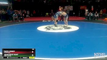 125 lbs 5th Place Match - Faith Vondy, Severance vs Genevieve Hunt, Fort Lupton