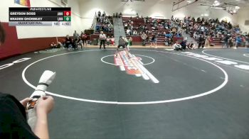 120 lbs Quarterfinal - Greyson Boss, Jackson Hole vs Braden Ghormley, Lander Valley