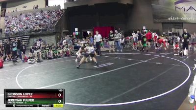 160 lbs Round 2 (6 Team) - Bronson Lopez, Kansas Copperhead vs Jeremiah Fulfer, Kansas Python