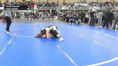 185 lbs 5th Place - Jillian Boncore, Alvirne vs Emma Leonido, Hanover