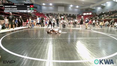 61 lbs Consi Of 8 #2 - Wesley Garza, Sperry Wrestling Club vs Hunter Clarke, Claremore Wrestling Club