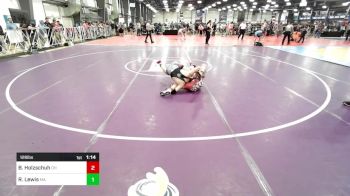 126 lbs Round Of 128 - Blaine Holzschuh, OH vs Robby Lewis, MA