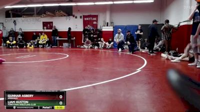 144 lbs Champ. Round 2 - Liam Huston, Yorktown Wrestling Club vs Gunnar Asbery, Speedway