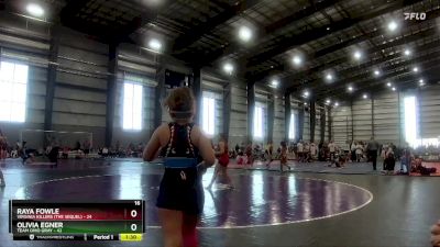 138 lbs Quarterfinal - Olivia Egner, Team Ohio Gray vs Raya Fowle, Virginia Killers (The Sequel)