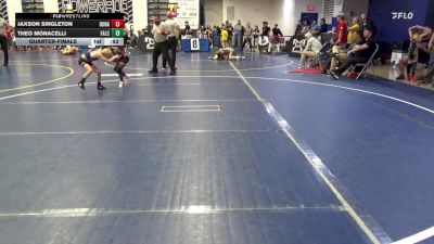 75 lbs Quarterfinal - Jaxson Singleton, Donahue W.A. vs Theo Monacelli, Falconer