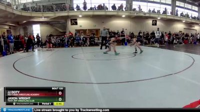 92 lbs Champ. Round 3 - Jaxon Wright, Team Jeff Wrestling Club vs Jj Doty, Red Cobra Wrestling Academy