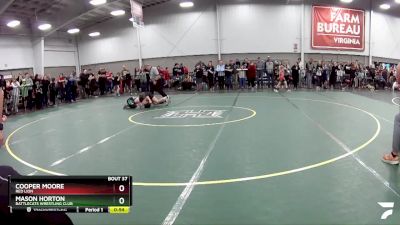 74 lbs Cons. Round 1 - Cooper Moore, Red Lion vs Mason Horton, Battlecats Wrestling Club