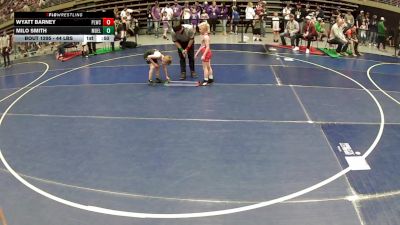 44 lbs Cons. Sub-semis - Wyatt Barney, Payson Lions Wrestling Club vs Milo Smith, Montrose Elite