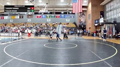 184 lbs Cons. Semi - Nahzir Turner, Shorter vs Calan Staub, Mount Olive