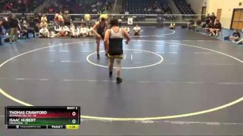 285 lbs Quarterfinals (8 Team) - Thomas Crawford, Richmond Hill HS vs Isaac Hubert, Creekview