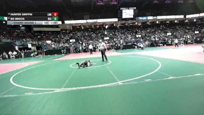 50 lbs Champ. Round 1 - Bo Brock, BUC2 vs Hunter Griffin, LMW1