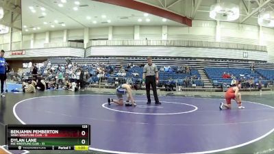 125 lbs Finals (2 Team) - Dylan Lane, HSE Wrestling Club vs Benjamin Pemberton, Webo Wrestling Club