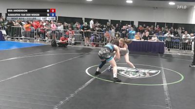112 lbs Consi Of 32 #2 - Mia Anderson, NE vs Samantha Van Der Weken, VA