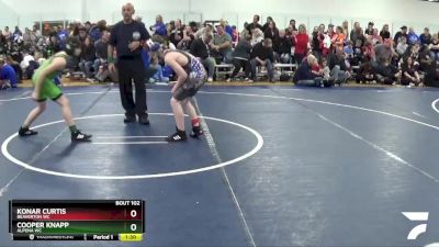 95 lbs Champ. Round 1 - Cooper Knapp, Alpena WC vs Konar Curtis, Beaverton WC