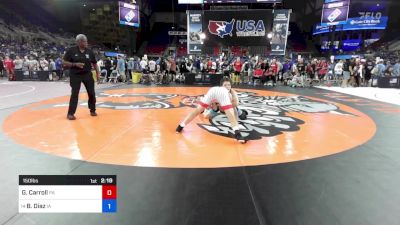 150 lbs Cons 32 #2 - Gavin Carroll, PA vs Bas Diaz, IA