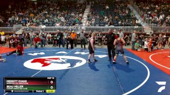 120 lbs Quarterfinal - Beau Miller, Casper Wrestling Club vs Merritt Evans, Riverton USA Wrestling