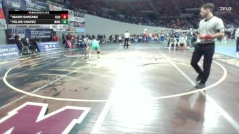 5A Boys 150 lbs Champ. Round 1 - Masin Sanchez, Caldera Boys vs Felipe Chavez, McKay Boys