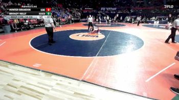 1A 138 lbs Cons. Round 1 - Hunter Brandon, Gibson City (G.C.-Melvin-Sibley) vs Broady Kelly, Robinson