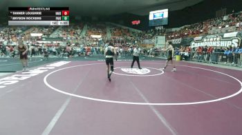 132 lbs Quarterfinal - Bryson Rockers, Paola HS vs Tanner Loughrie, Haven HS