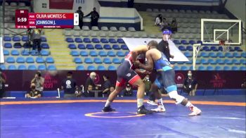 72 kg Rr Rnd 3 - Gerardo Francisco Oliva Montes, Peru vs Jamel Rasheed Johnson, United States