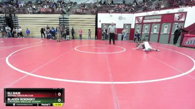 67 lbs Quarterfinal - Bladen Bokinsky, Contenders Wrestling Acadamy vs Eli Shue, Western Wrestling Club