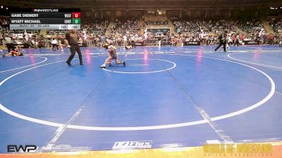 55 lbs Consi Of 32 #2 - Gabe Diemert, Westshore Wrestling Club vs Wyatt Michael, Contenders Wrestling Academy