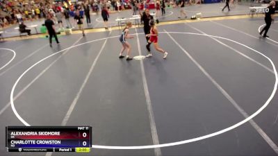 102-108 lbs 1st Place Match - Alexandria Skidmore, OK vs Charlotte Crowston, ND