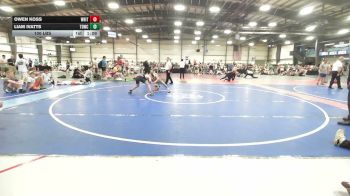 100 lbs Round Of 32 - Owen Koss, Whitted Trained National Dual Team - MS vs Liam Ivatts, TDWC Maniacs Grey - MS