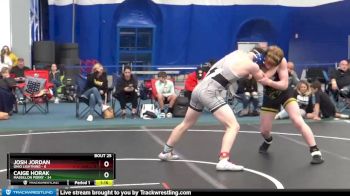 160 lbs Round 7 (8 Team) - Caige Horak, Massillon Perry vs Josh Jordan, Ohio Lightning