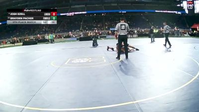 D2-190 lbs 5th Place Match - Brayden Packer, Fowlerville HS vs Josh Ezell, Linden HS