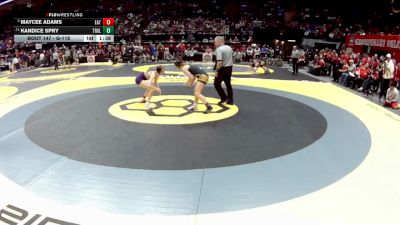 G-115 lbs Semifinal - Kandice Spry, G-Tri-Valley vs Maycee Adams, G-Eaton