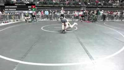 100 lbs Consi Of 16 #2 - Jake Baginski, Montville vs Roy Pierson, Williamstown Braves