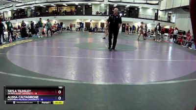 160 lbs Round 5 (16 Team) - Sophia Bassino, Northern Michigan University vs Love Daley, Sacred Heart University