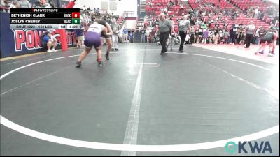 150 lbs Rr Rnd 3 - Bethenigh Clark, Buck Pride Wrestling vs Joslyn Cheney, Blackwell Wrestling Club