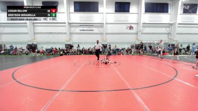 B-45 lbs Round Of 32 - Logan Billow, OH vs Greyson Mirabella, PA