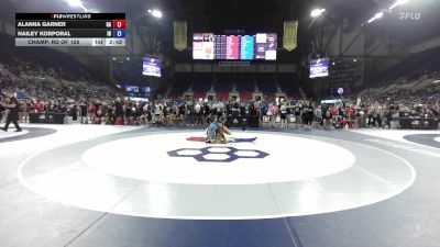120 lbs Champ. Rd Of 128 - Alanna Garner, GA vs Hailey Korporal, IN