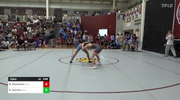 126 lbs Quarterfinal - Barrett Mossman, St. John's School vs Diogo Santos, Berkeley Prep