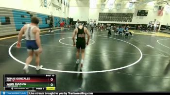 157 lbs Round 3 (10 Team) - Wade Suckow, Fort Collins vs Tomas Gonzales, Mead