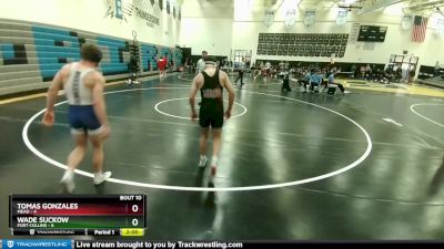 157 lbs Round 3 (10 Team) - Wade Suckow, Fort Collins vs Tomas Gonzales, Mead