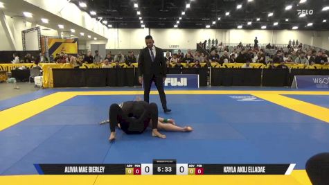 Kayla Akili Elladae vs Alivia Mae Bierley 2025 World IBJJF Jiu-Jitsu No-Gi Championship