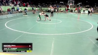 106 lbs Semifinal - Heather Crull, Northeastern vs Tate St. Laurent, Indianapolis Cathedral