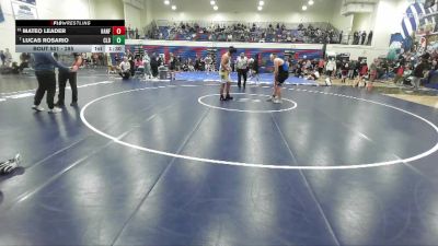 285 lbs Cons. Round 4 - Mateo Leader, Hanford vs Lucas Rosario, Caldwell