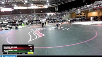 138 lbs Champ. Round 3 - Daxton Bonner, Wasatch Utah vs Kolter Burton, Century