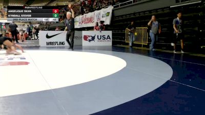 Schoolgirls - 165 lbs 3rd Place Match - Angelique Silva vs Kyndall Stever