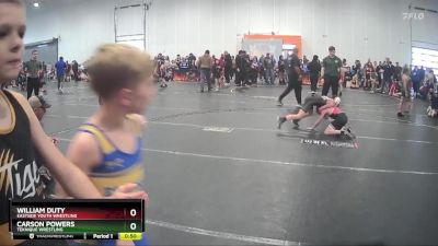 70 lbs Quarterfinal - Carson Powers, Teknique Wrestling vs William Duty, Eastside Youth Wrestling