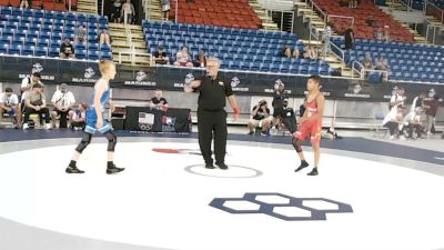 94 lbs Cons. Rd Of 16 - Isaac Hierro, Arizona vs Caleb Heyder, Utah