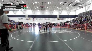 Girls 147 lbs Semifinal - Samone Sandoval, Chico Girls vs Hailey Sandoval, Lassen Girls