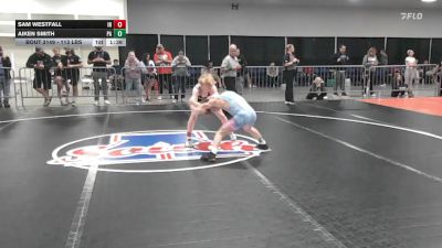 113 lbs Consi Of 64 #2 - Sam Westfall, IN vs Aiken Smith, PA