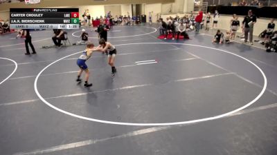 Elementary - 76 lbs J.A.X. Bierschenk, Wayzata vs Carter Crouley, Lakeville