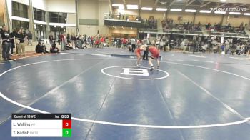 132 lbs Consi Of 16 #2 - Lucas Welling, Whittier vs Tyler Kadish, Newton South